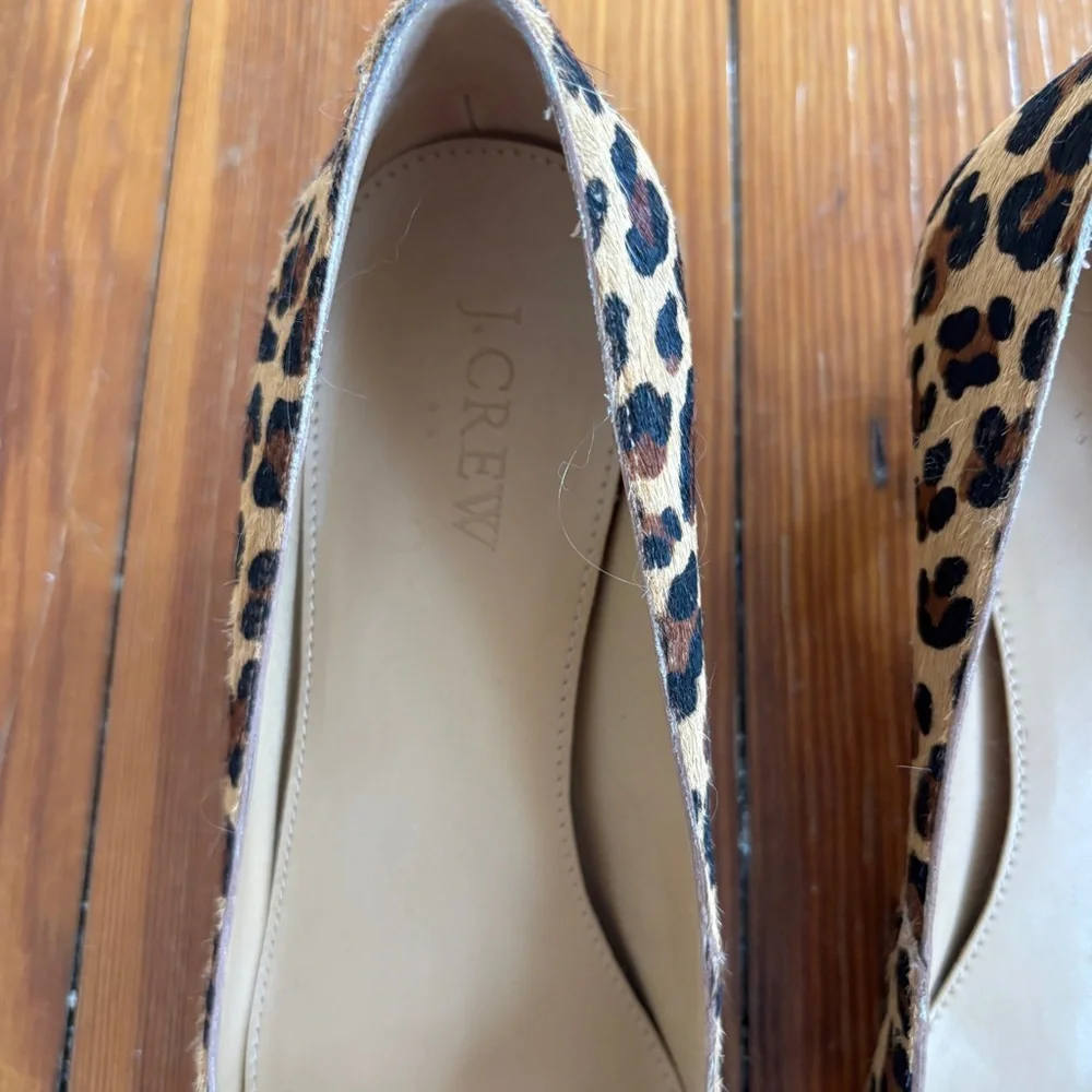 J. Crew Leopard Print Women's Pointed Heels Size 8 - Picture 2 of 6